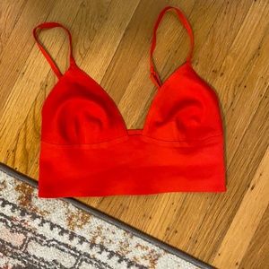 Free people red bralette/top